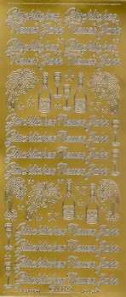 Sticker glückliches neues Jahr